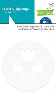 Lawn Fawn Stencil - Schablone - Reveal Wheel Templates: Tulip