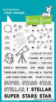 Lawn Fawn Stempelset "Super Star" Clear Stamp