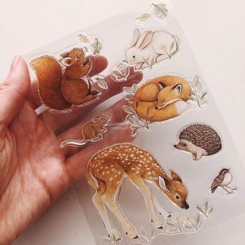 Craft Consortium Little Fawn & Friends Clear Stamps Rehkitz & Freunde