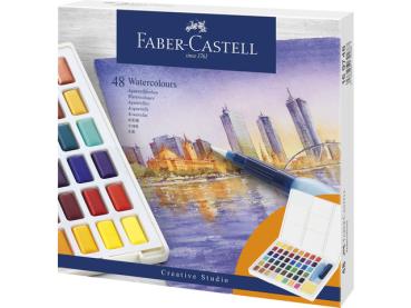Faber-Castell Aquarellfarben in Näpfchen 48 Etui FC-169748