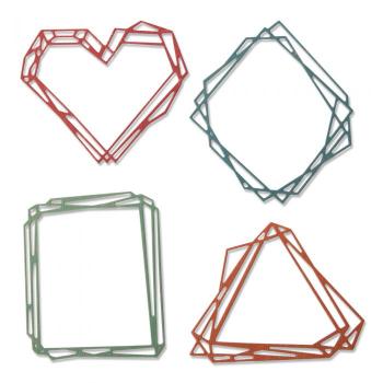 Sizzix Thinlits Craft Die-Set - Geo Frames / Rahmen