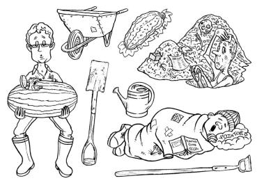 The Card Hut Home Grown  Clear Stamps / Garten Stempelset (MBGSHG)