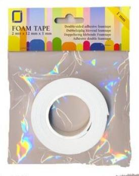 JEJE Produkt Foam Tape 2 m x 12 mm x 0,5 mm  - 3D Schaumklebeband (3.3005)