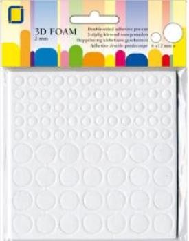 JEJE Produkt 3D Foam Round  6 mm & 2 mm x 2 mm  - 3D Klebepads (3.3122)