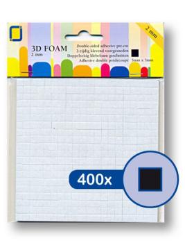 JEJE Produkt 3D Foam Black 5 mm x 5 mm x 2 mm  - 3D Klebepads (3.3142)