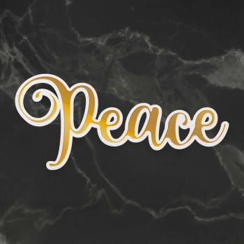 Couture Creations Cut, Foil & Emboss Die "Peace"