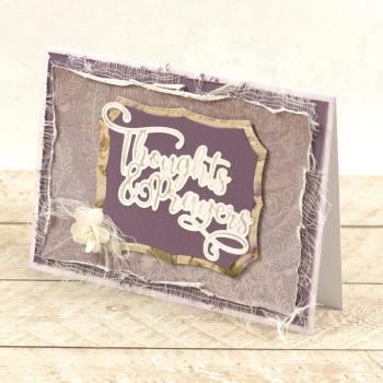 Couture Creations Cut, Foil & Emboss Die "Thoughts & Prayers"