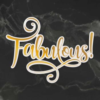 Couture Creations Cut, Foil & Emboss Die "Fabulous"