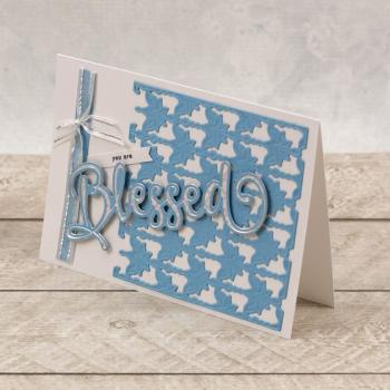 Couture Creations Cut, Foil & Emboss Die "Blessed"