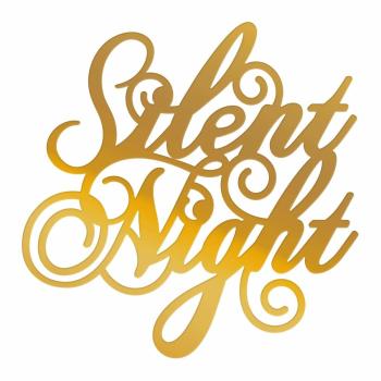 Couture Creations Hotfoil Stamp Die  - Silent Night Sentiment