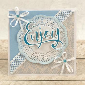 Couture Creations Cut, Foil & Emboss Die "Enjoy"