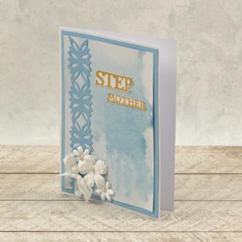 Couture Creations Cut, Foil & Emboss Die "Step Sentiment Mini"