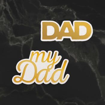 Couture Creations Cut, Foil & Emboss Die "My Dad Sentiment Mini"