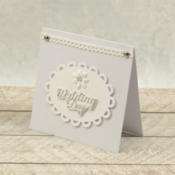 Couture Creations Cut, Foil & Emboss Die "Wedding Day Sentiment Mini"