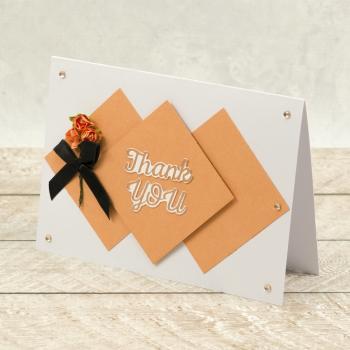 Couture Creations Cut, Foil & Emboss Die "Thank You Sentiment Mini"