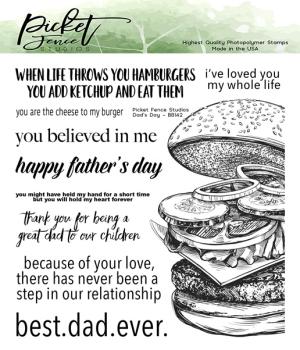 Picket Fence Studios Dad's Day Clear Stamps (BB-142)