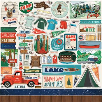 Carta Bella "Summer Camp" 12x12" Element Stickers