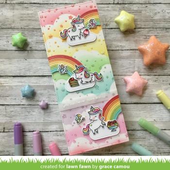 Lawn Fawn Stempelset "Unicorn Picnic" Clear Stamp