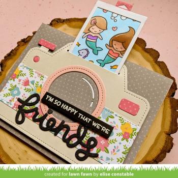 Lawn Fawn Craft Die - Magic Iris Camera Pull-Tab Add-on Die