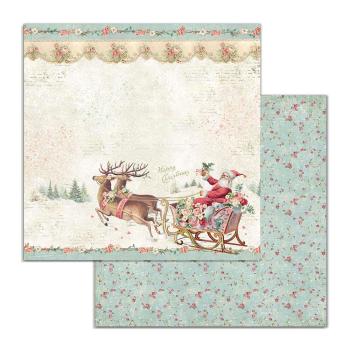 Stamperia "Pink Christmas" 12x12" Paper Pack - Cardstock