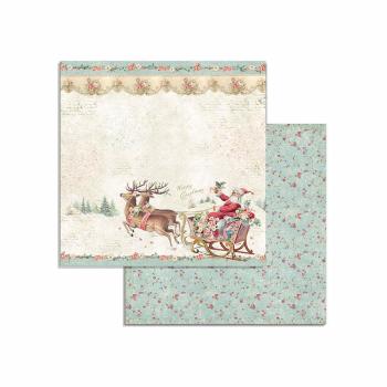 Stamperia "Pink Christmas" 8x8" Paper Pack - Cardstock