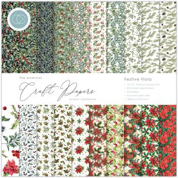 Craft Consortium Papierblock 12x12"  Festive Flora