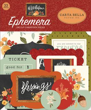 Carta Bella "Hello Autumn" Ephemera - Stanzteile