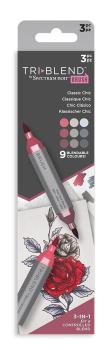 Spectrum Noir Triblend Marker Brush Classic Chic-Klassik (3 Pcs)