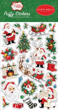 Carta Bella "Dear Santa" Puffy Stickers