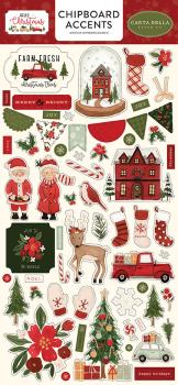 Carta Bella "Hello Christmas" Chipboard - Sticker