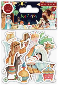 Craft Consortium Nativity Wooden Shapes  - Holzteile