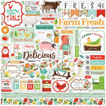 Carta Bella "Farm To Table" 12x12" Element Stickers