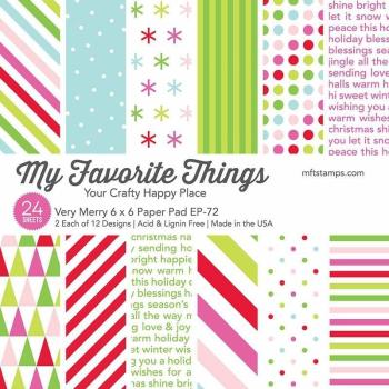 My Favorite Things Very Merry 6x6 Inch Paper Pad