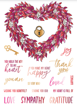 LDRS-Creative Heart Wreath Clear Stamps