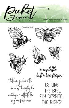 Picket Fence Studios I Bee Fierce Clear Stamps (A-142)