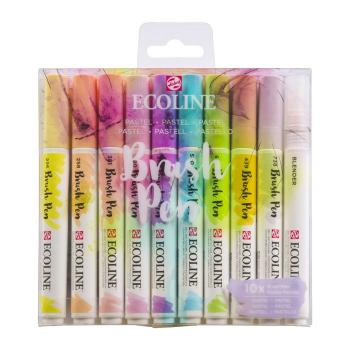 Talens Ecoline Brushpen Pastell 10er Set