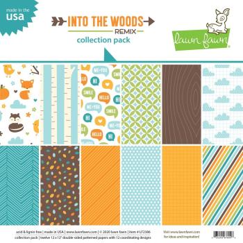 Lawn Fawn 12x12 "Into the Woods Remix" Collection Pack