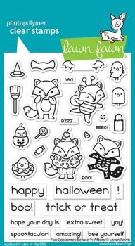 Lawn Fawn Stempelset "Fox Costumes Before 'n Afters" Clear Stamp