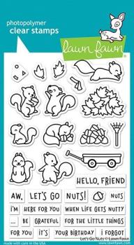 Lawn Fawn Stempelset "Let's Go Nuts" Clear Stamp