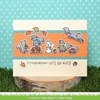 Lawn Fawn Stempelset "Let's Go Nuts" Clear Stamp