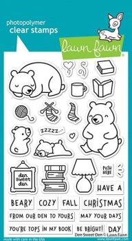 Lawn Fawn Stempelset "Den Sweet Den" Clear Stamp