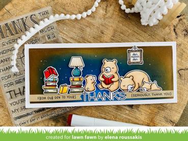 Lawn Fawn Stempelset "Den Sweet Den" Clear Stamp