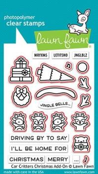 Lawn Fawn Craft Die - Car Critters Christmas Add-on Die