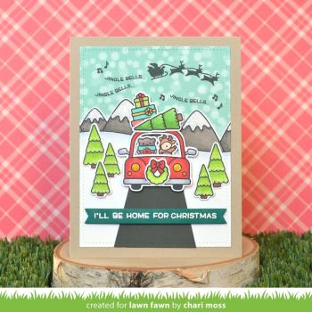 Lawn Fawn Craft Die - Car Critters Christmas Add-on Die