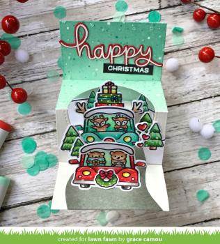 Lawn Fawn Craft Die - Car Critters Christmas Add-on Die