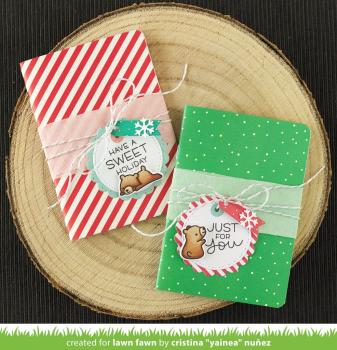 Lawn Fawn Stempelset "Shutter Card Holiday Sayings" Clear Stamp