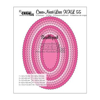 Crealies - Crea-Nest-Lies XXL Stanzschablone no.55 Oval