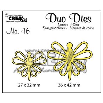 Crealies - Duo Dies no.46 Schmetterling 8 