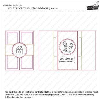 Lawn Fawn Craft Dies - Shutter Card Add-On