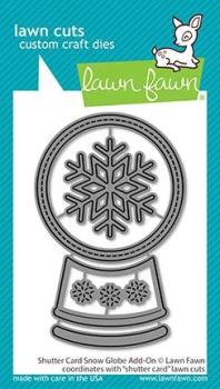 Lawn Fawn Craft Dies - Shutter Card Snow Globe Add-On